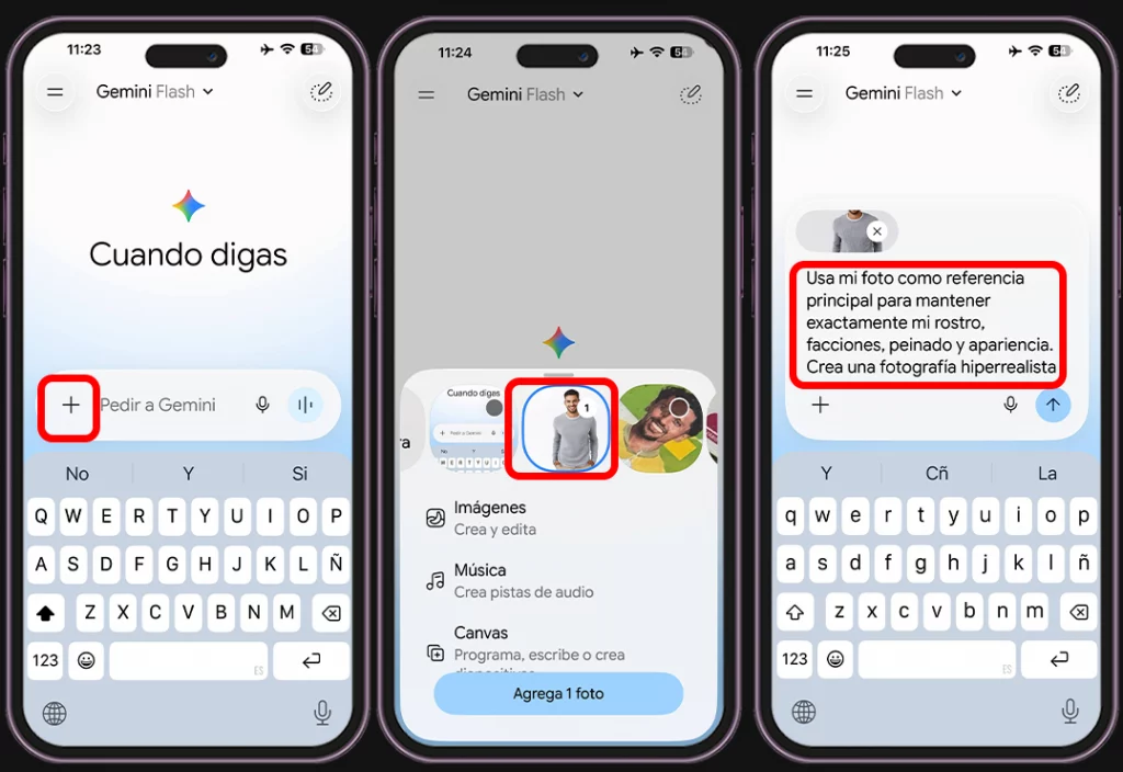 Pasos para crear una foto con Erling Haaland en Gemini