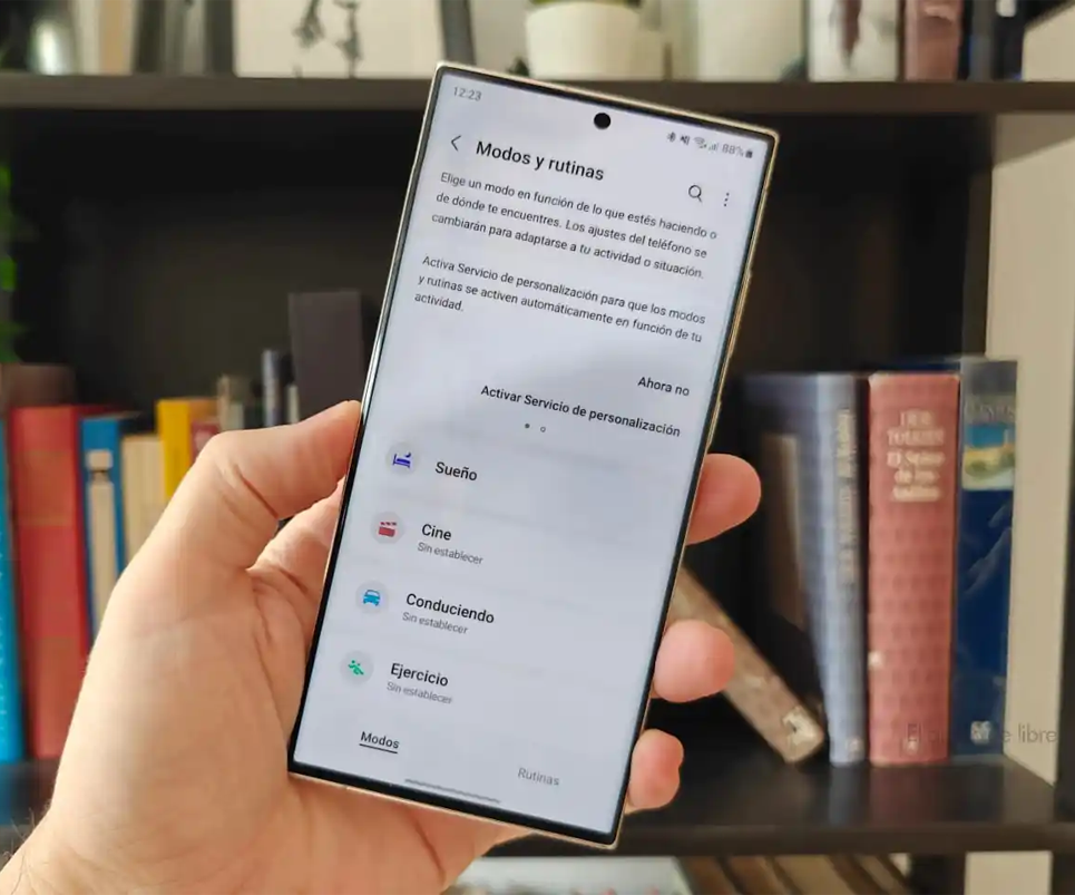 Modos y rutinas de Samsung