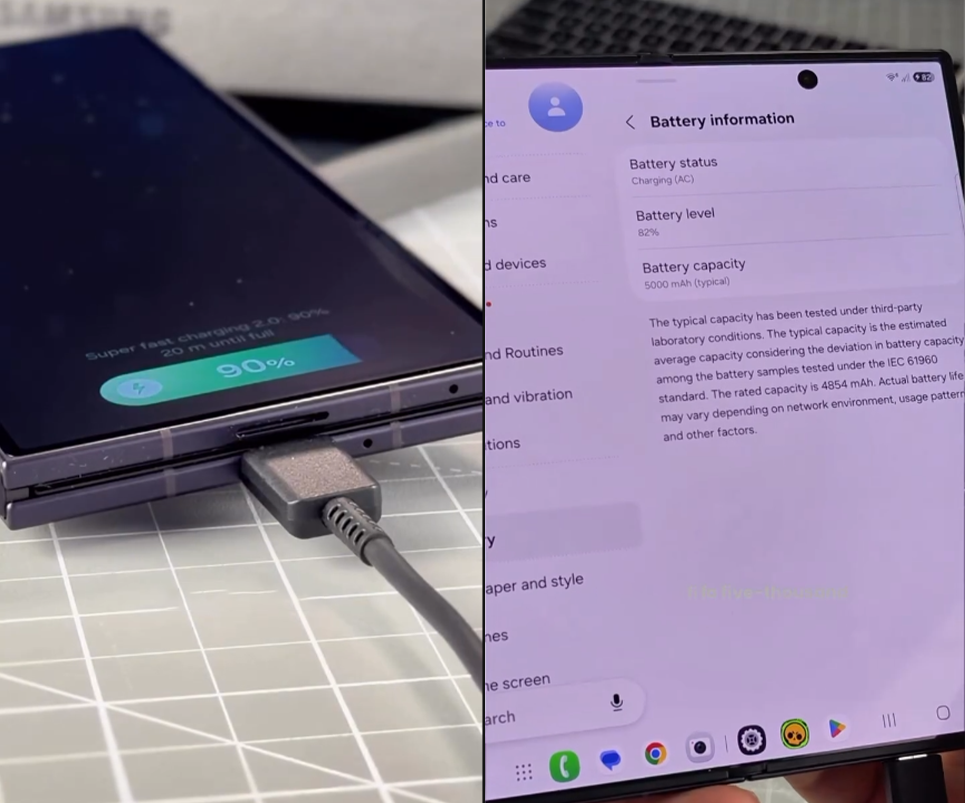 Galaxy Z Fold8 Ultra - Autonomía y carga