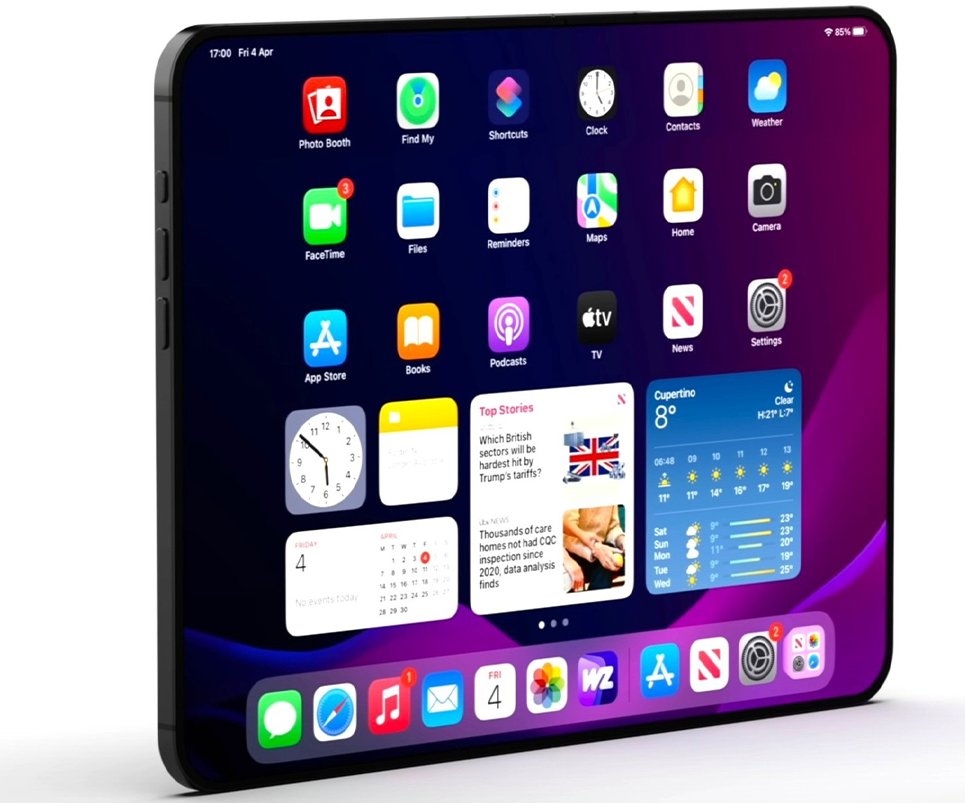 5 rumores del iPhone plegable - Su tamaño
