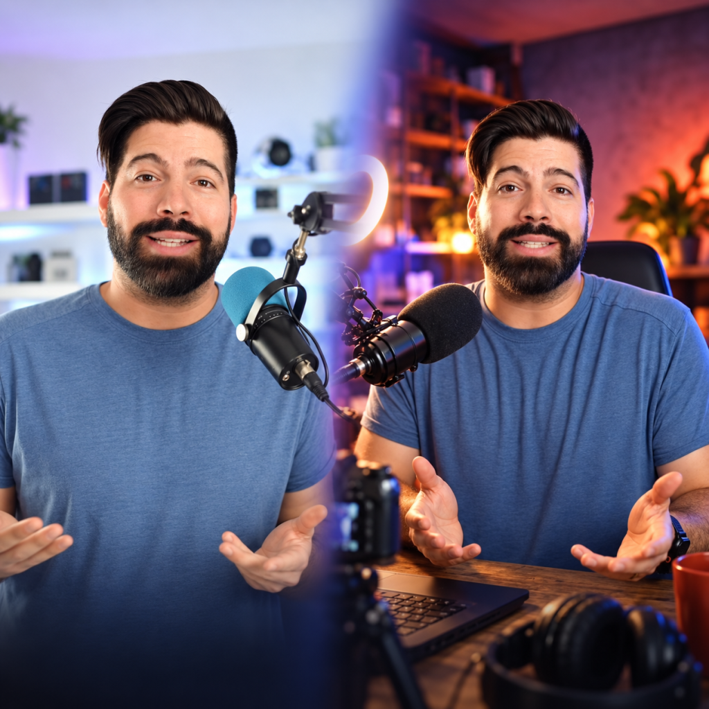 Comparación del video original y el estudio creado con inteligencia artificial en Lovart