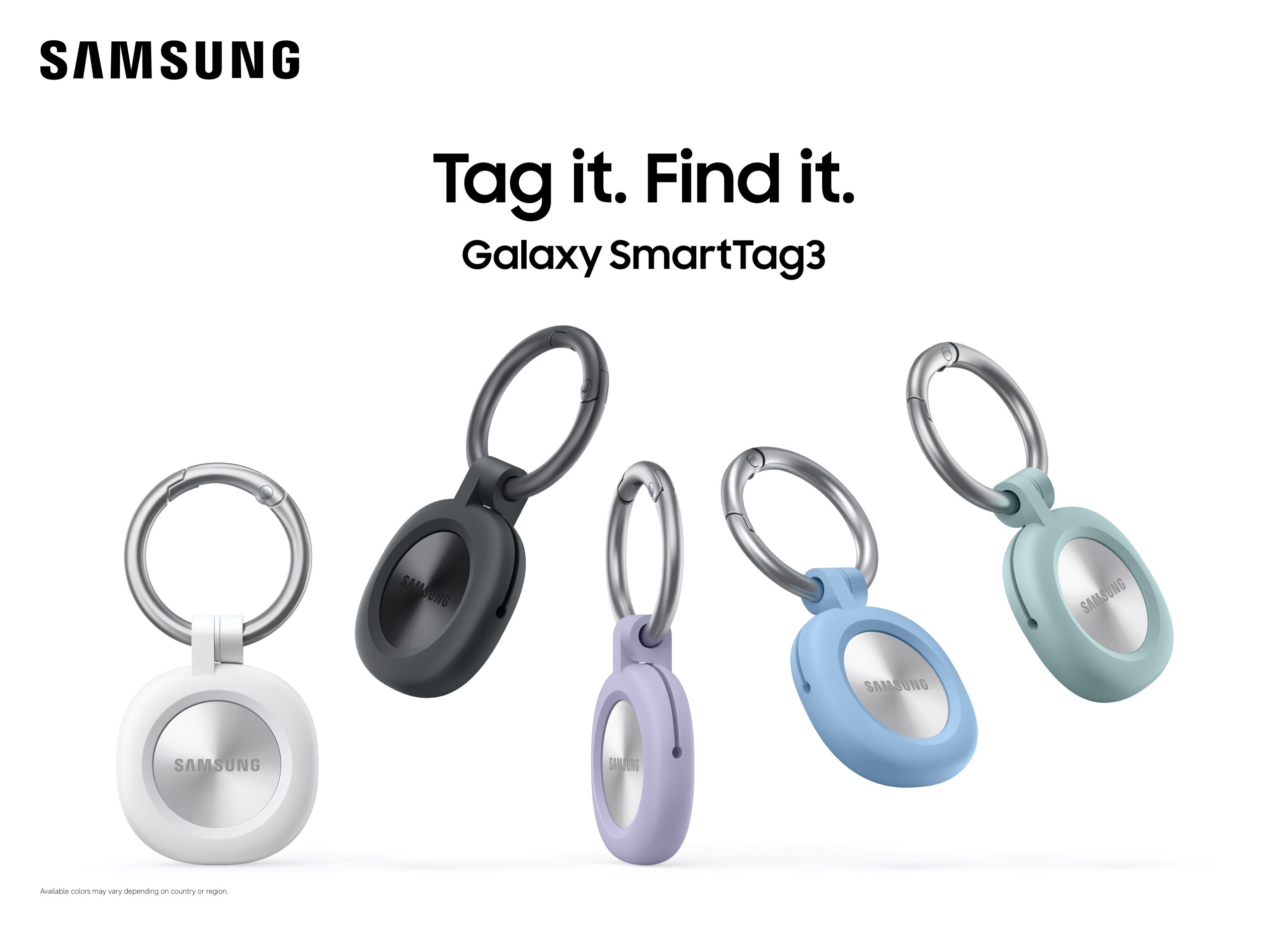 Galaxy SmartTag3 con fundas de varios colores